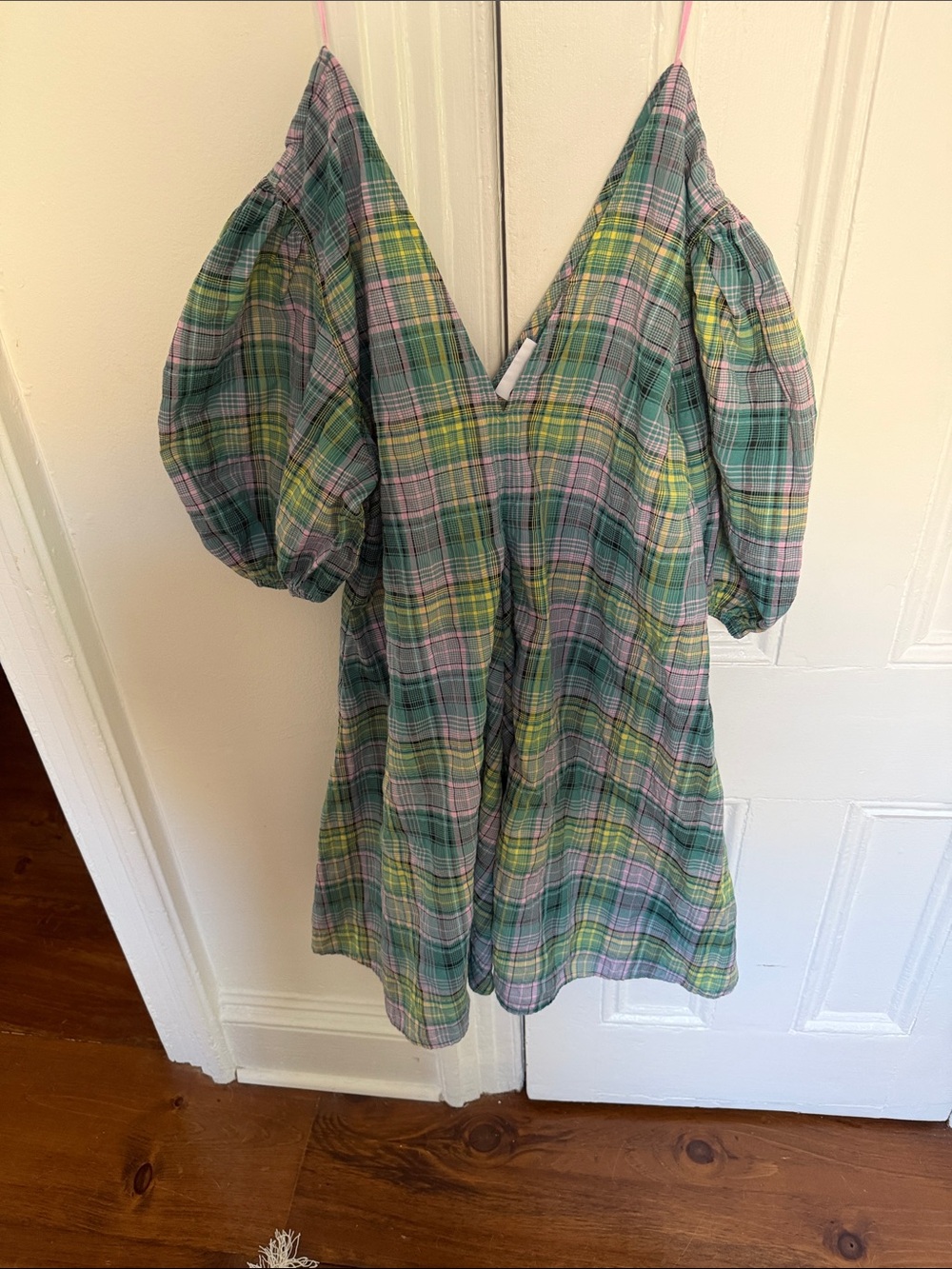Ganni Plaid Dress